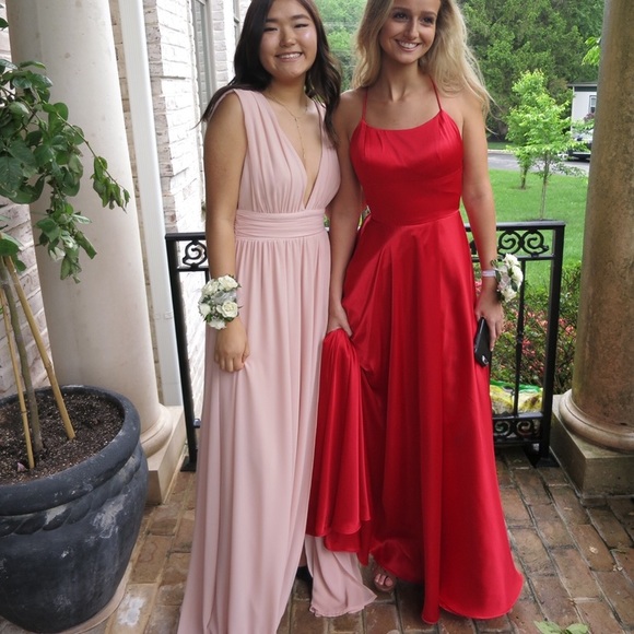 Gorgeous red Sherry Hill prom dress! - Picture 2 of 4